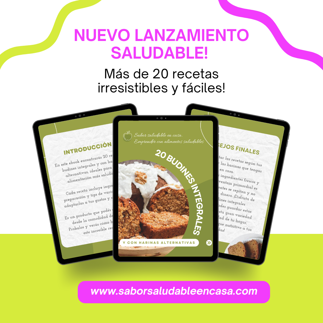 "Budines del Bienestar": 20 recetas de budines integrales, sin refinados ni excusas.
